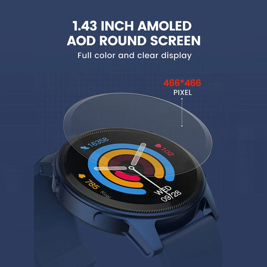 , 1.85 Inch with Answer/Dial , for Men (Black)