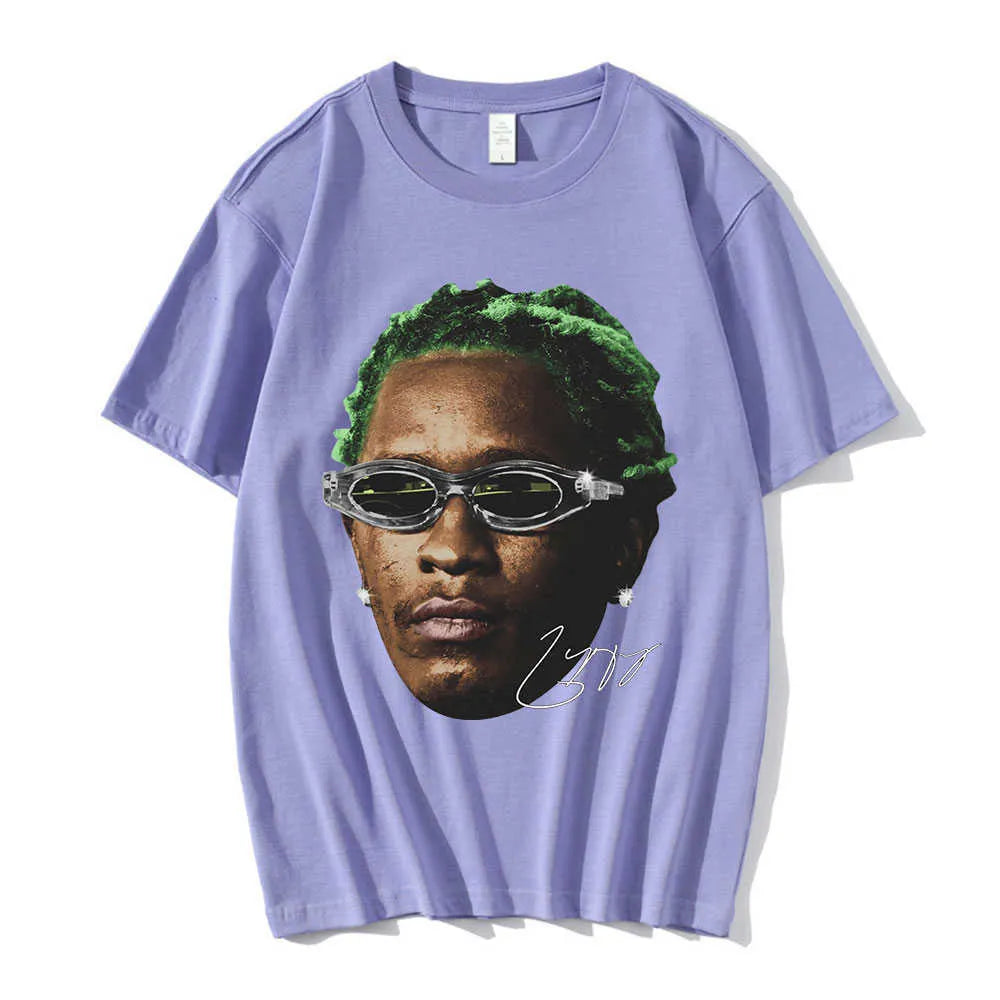 Mens T-Shirts Rapper Young Thug Graphic T Shirt Men Women Fashion Hip Hop Street Style Tshirt Summer Casual Short Sleeve Tee Shirt Oversized J230705