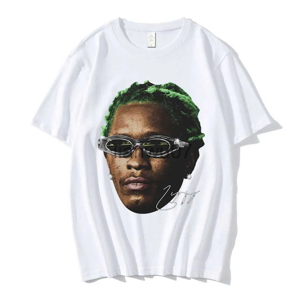 Mens T-Shirts Rapper Young Thug Graphic T Shirt Men Women Fashion Hip Hop Street Style Tshirt Summer Casual Short Sleeve Tee Shirt Oversized J230705
