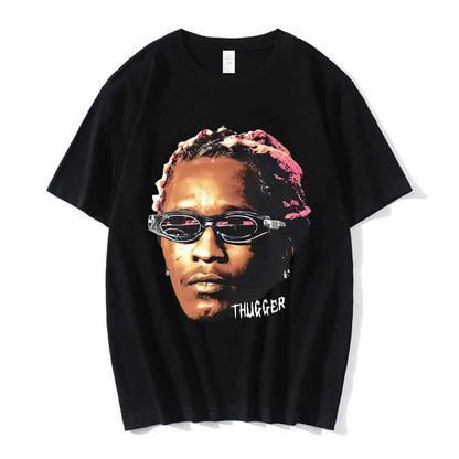 Mens T-Shirts Rapper Young Thug Graphic T Shirt Men Women Fashion Hip Hop Street Style Tshirt Summer Casual Short Sleeve Tee Shirt Oversized J230705