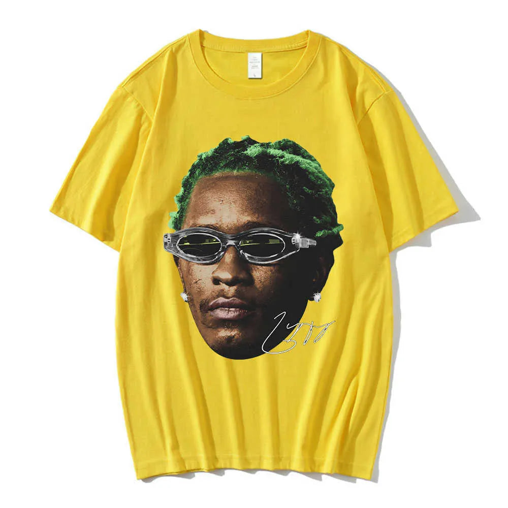 Mens T-Shirts Rapper Young Thug Graphic T Shirt Men Women Fashion Hip Hop Street Style Tshirt Summer Casual Short Sleeve Tee Shirt Oversized J230705