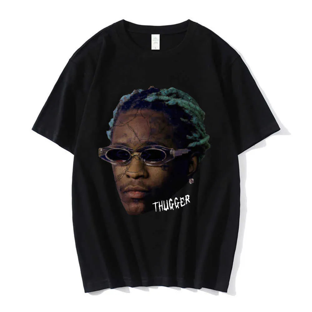Mens T-Shirts Rapper Young Thug Graphic T Shirt Men Women Fashion Hip Hop Street Style Tshirt Summer Casual Short Sleeve Tee Shirt Oversized J230705