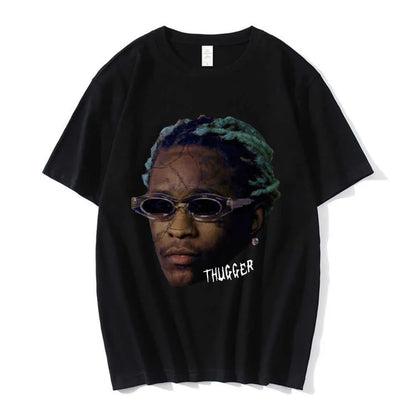 Mens T-Shirts Rapper Young Thug Graphic T Shirt Men Women Fashion Hip Hop Street Style Tshirt Summer Casual Short Sleeve Tee Shirt Oversized J230705