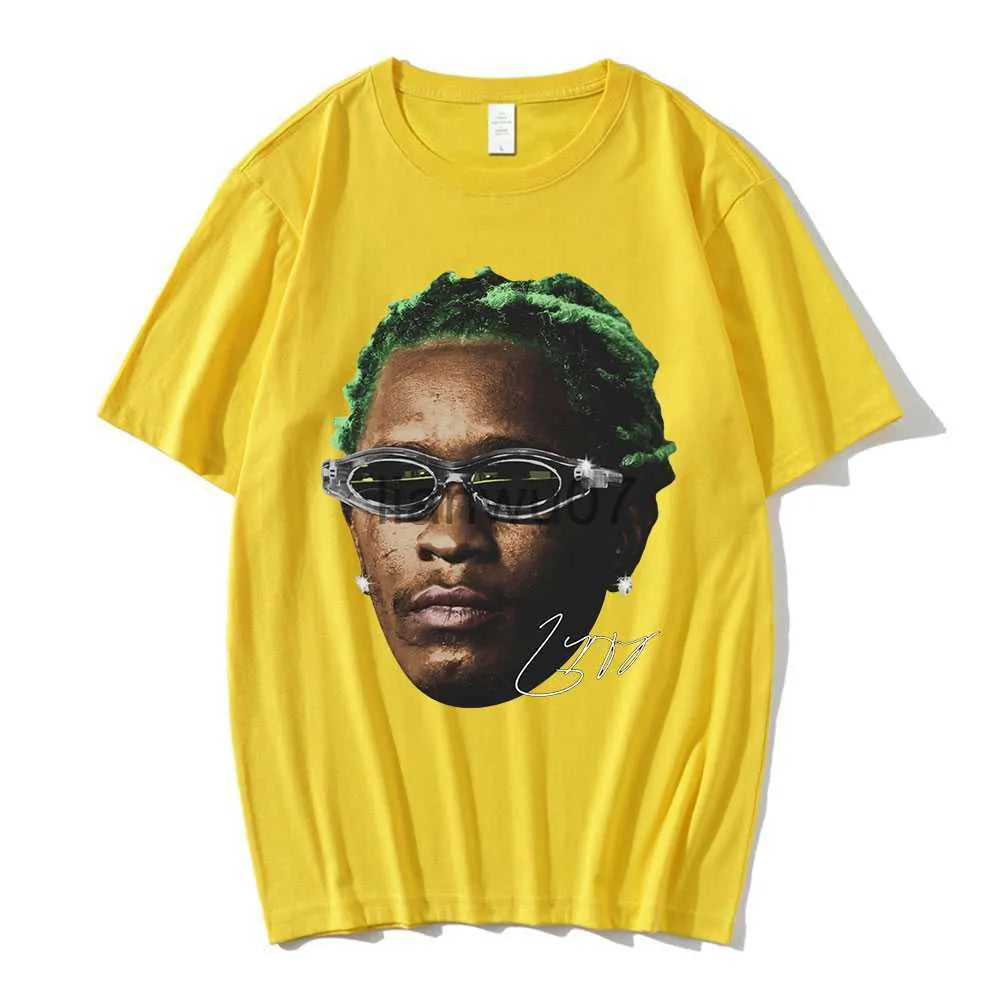 Mens T-Shirts Rapper Young Thug Graphic T Shirt Men Women Fashion Hip Hop Street Style Tshirt Summer Casual Short Sleeve Tee Shirt Oversized J230705
