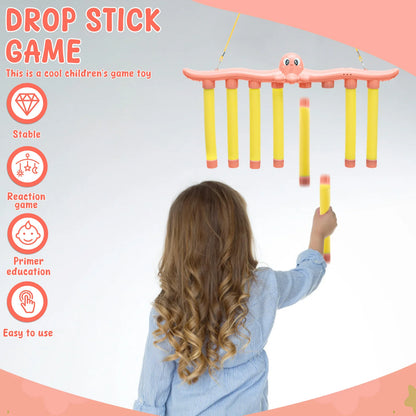 Challenge Falling Sticks Game Kids Stick Catching Toy Training Reaction Hand Eye Educational Parent-Child Interactive Toy Sports