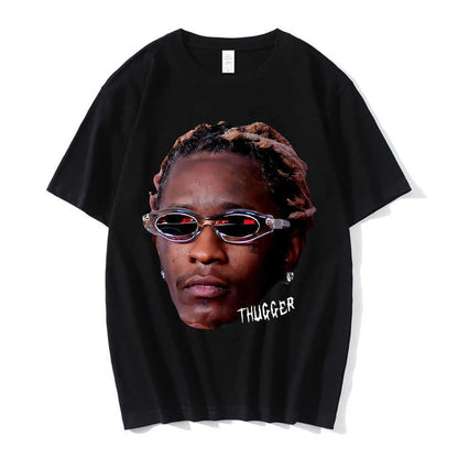 Mens T-Shirts Rapper Young Thug Graphic T Shirt Men Women Fashion Hip Hop Street Style Tshirt Summer Casual Short Sleeve Tee Shirt Oversized J230705
