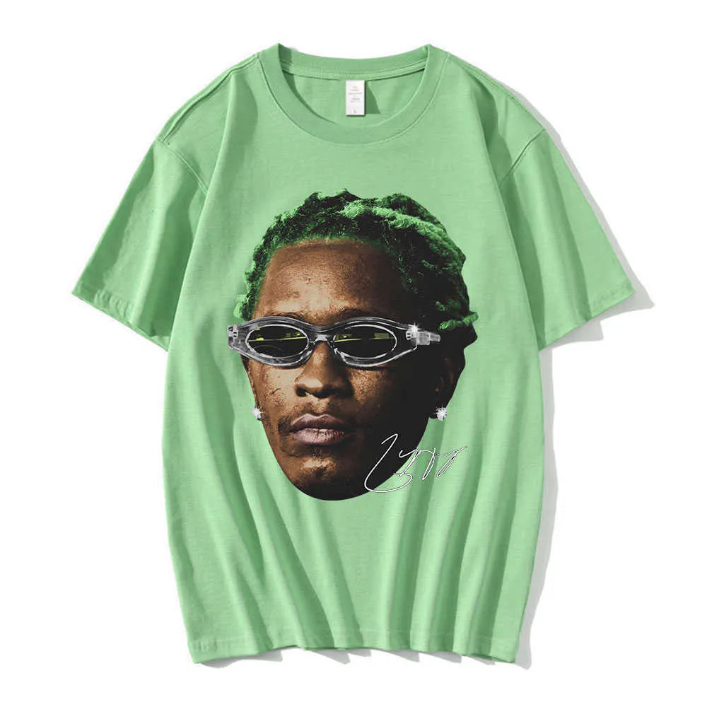 Mens T-Shirts Rapper Young Thug Graphic T Shirt Men Women Fashion Hip Hop Street Style Tshirt Summer Casual Short Sleeve Tee Shirt Oversized J230705
