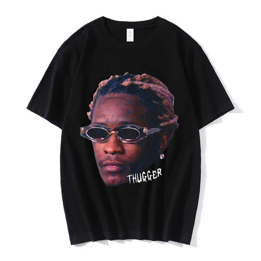 Mens T-Shirts Rapper Young Thug Graphic T Shirt Men Women Fashion Hip Hop Street Style Tshirt Summer Casual Short Sleeve Tee Shirt Oversized J230705
