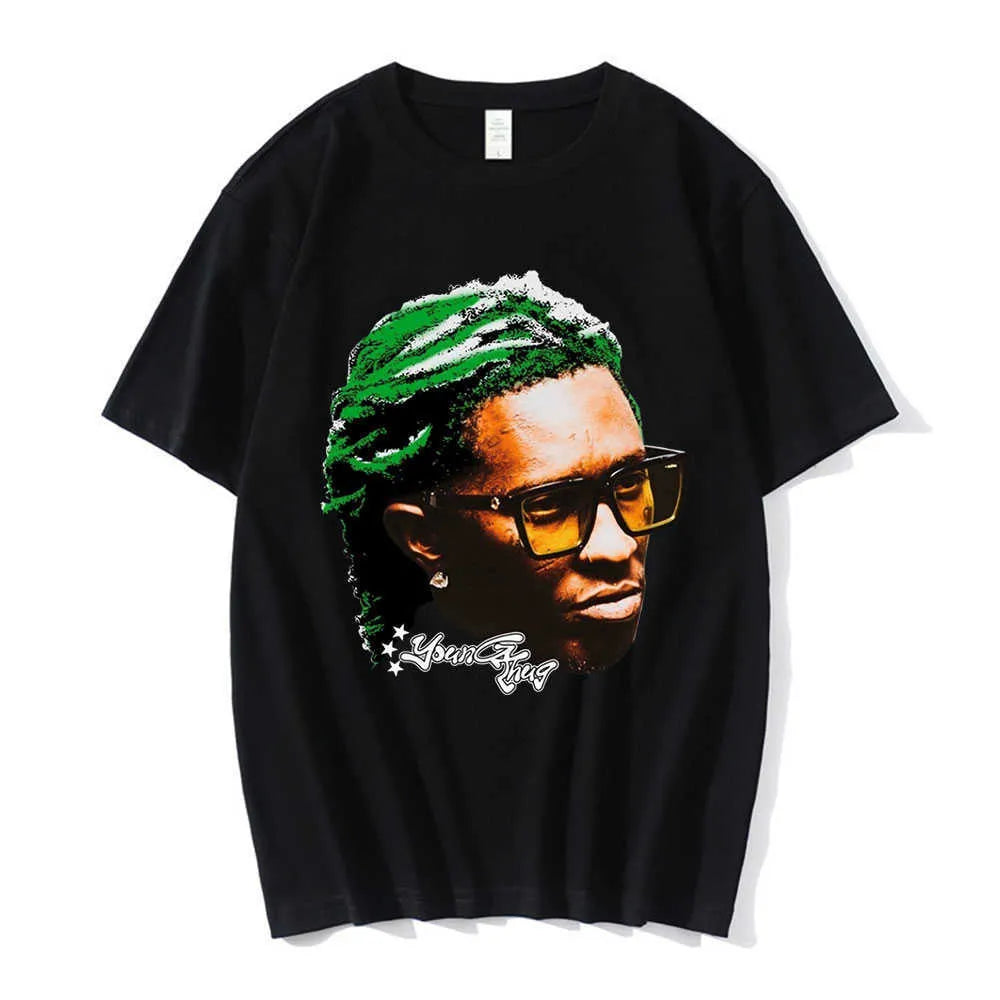 Mens T-Shirts Rapper Young Thug Graphic T Shirt Men Women Fashion Hip Hop Street Style Tshirt Summer Casual Short Sleeve Tee Shirt Oversized J230705