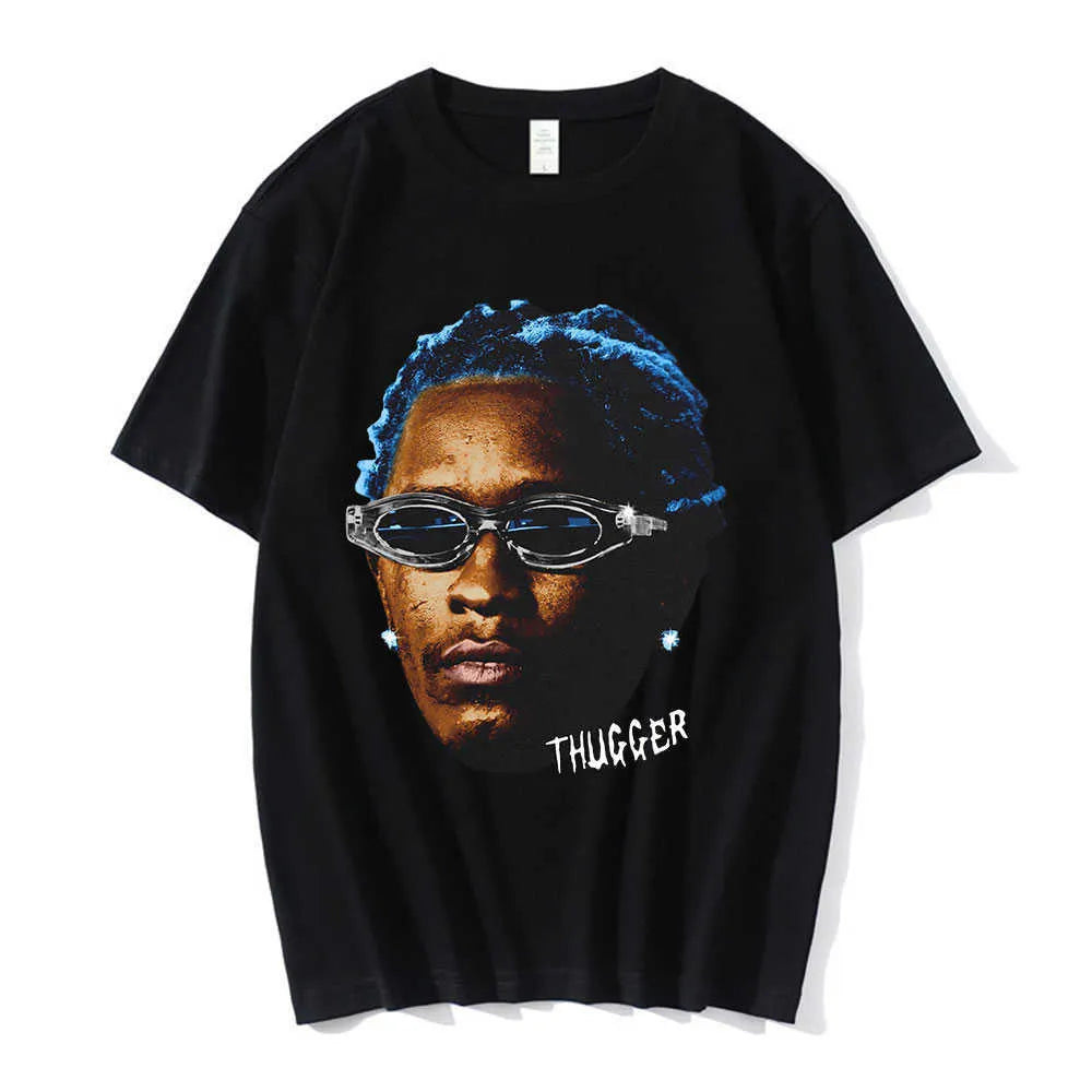 Mens T-Shirts Rapper Young Thug Graphic T Shirt Men Women Fashion Hip Hop Street Style Tshirt Summer Casual Short Sleeve Tee Shirt Oversized J230705