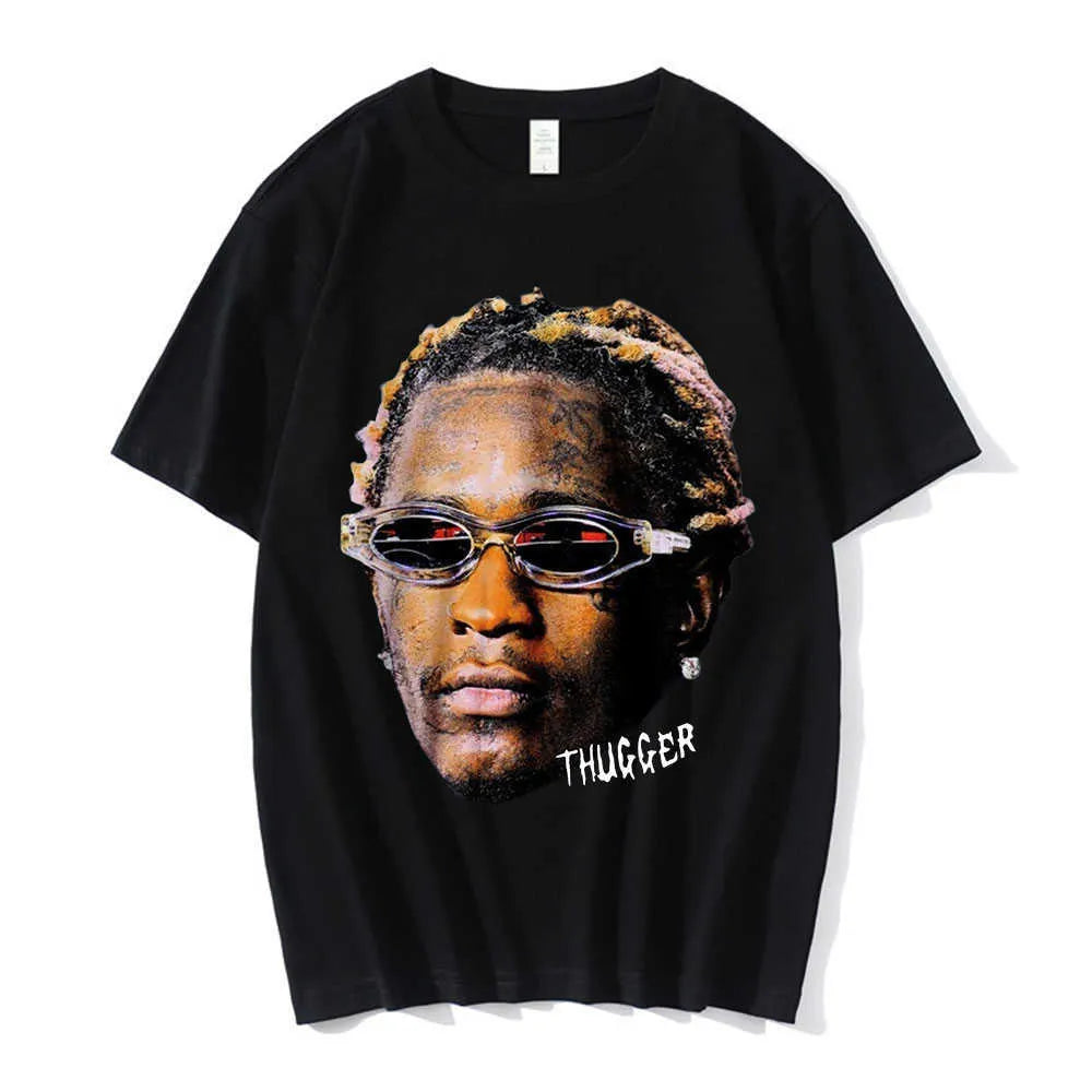 Mens T-Shirts Rapper Young Thug Graphic T Shirt Men Women Fashion Hip Hop Street Style Tshirt Summer Casual Short Sleeve Tee Shirt Oversized J230705